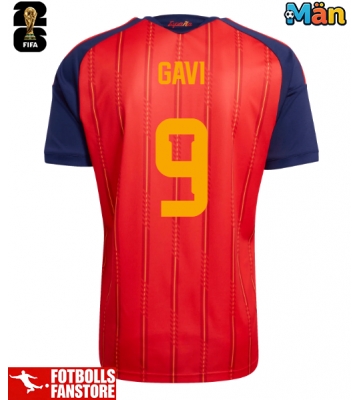 Spanien Paez Gavi #9 Hemmatröja VM 2026 Kortärmad